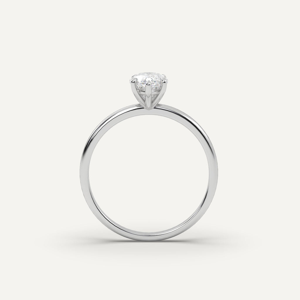 טבעת יהלום 1 קראט מרקיזה
