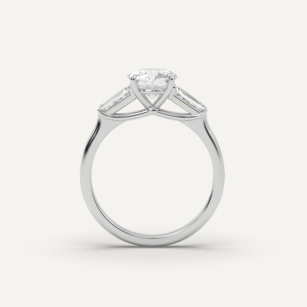 טבעת יהלום 1 קראט עגול