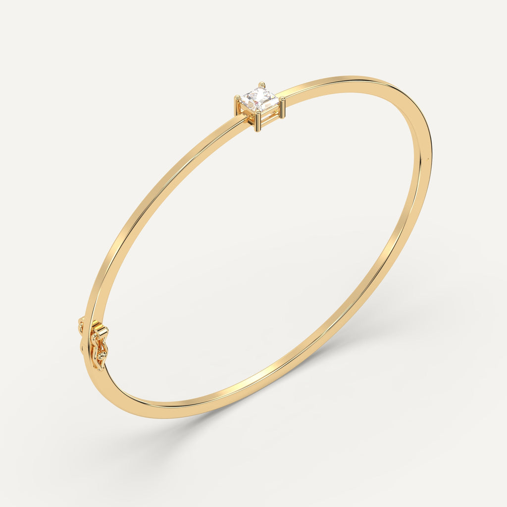 צמיד טניס יהלומים בעיצוב קלאסי זהב לבן 14K
