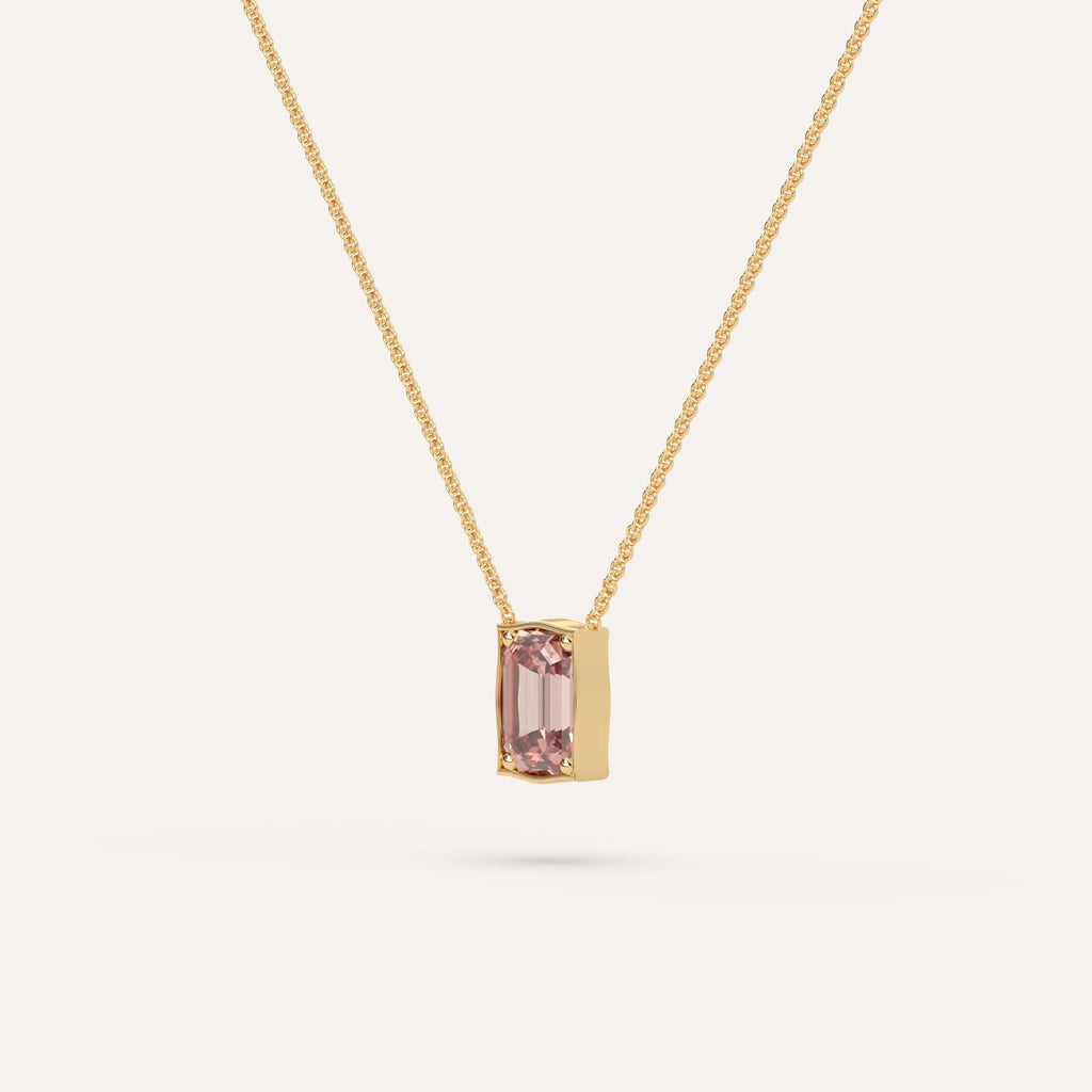 שרשרת יהלום ורוד זהב צהוב