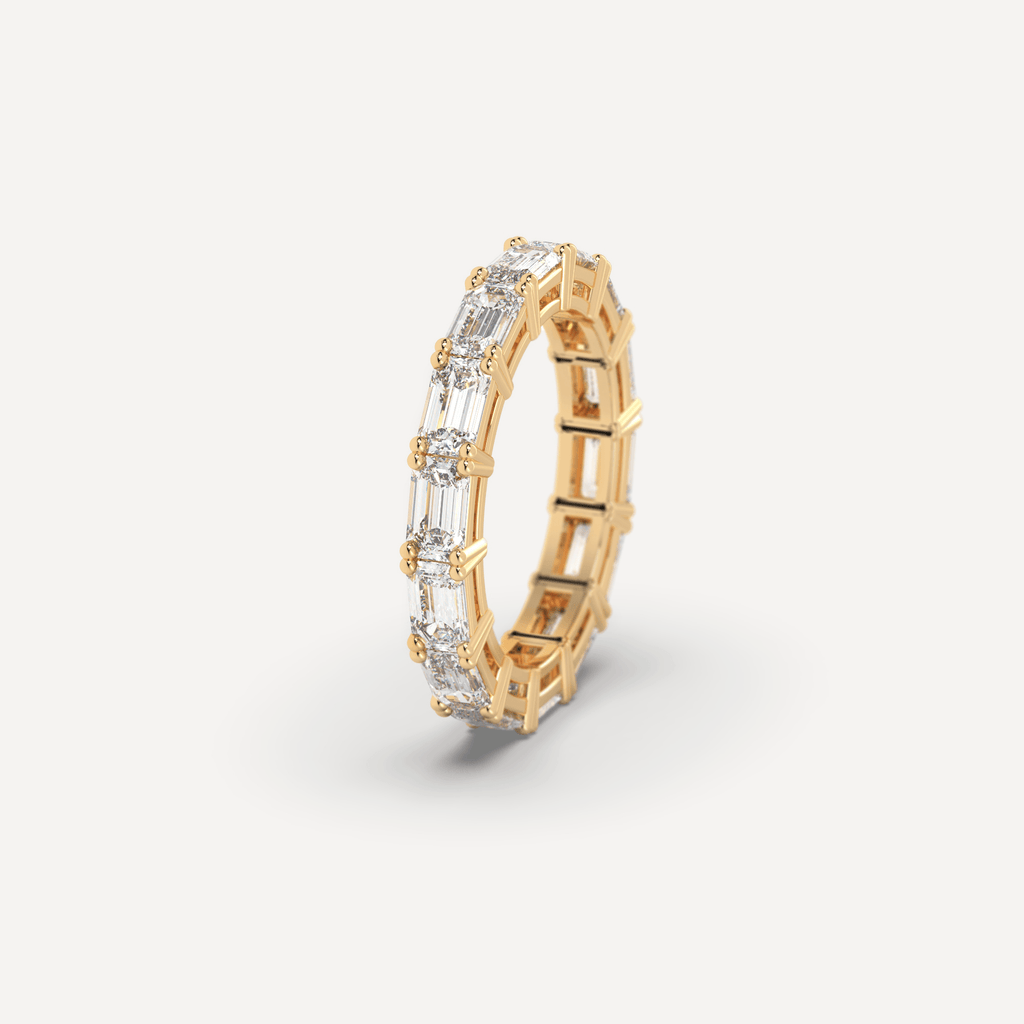 Eternity Emerald Cut East-West Diamond Eternity Ring