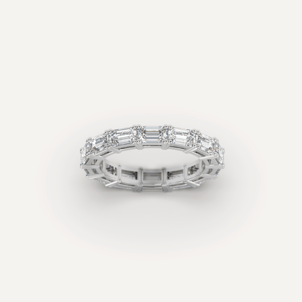 Eternity Emerald Cut East-West Diamond Eternity Ring